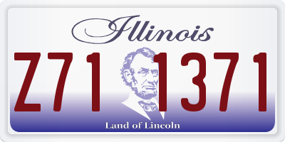 IL license plate Z711371