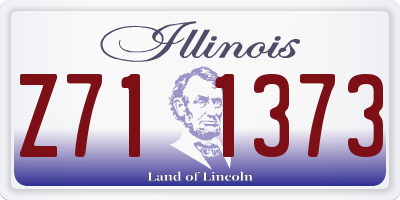 IL license plate Z711373