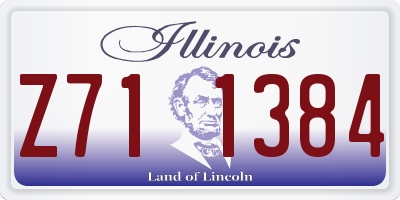 IL license plate Z711384