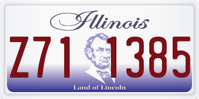 IL license plate Z711385