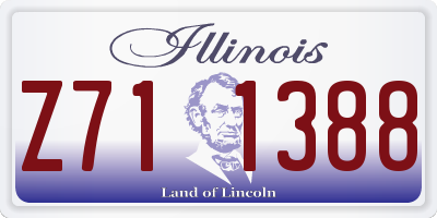 IL license plate Z711388