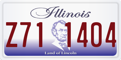 IL license plate Z711404