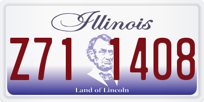 IL license plate Z711408