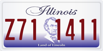 IL license plate Z711411