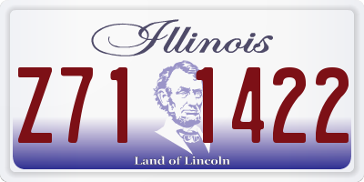 IL license plate Z711422