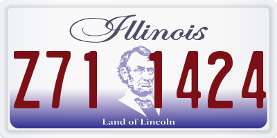 IL license plate Z711424