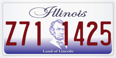 IL license plate Z711425
