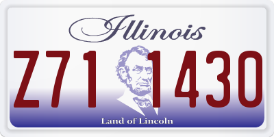 IL license plate Z711430