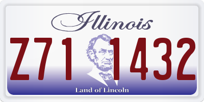 IL license plate Z711432