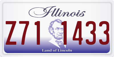 IL license plate Z711433