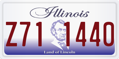 IL license plate Z711440
