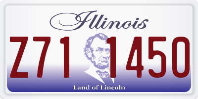 IL license plate Z711450