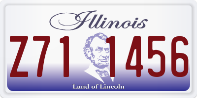IL license plate Z711456