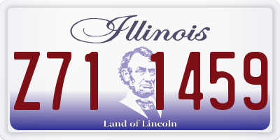 IL license plate Z711459