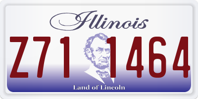 IL license plate Z711464