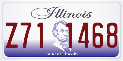 IL license plate Z711468