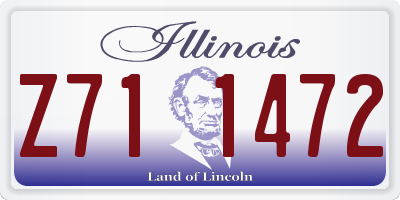 IL license plate Z711472