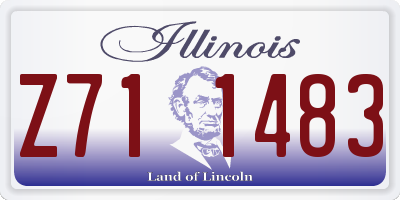 IL license plate Z711483