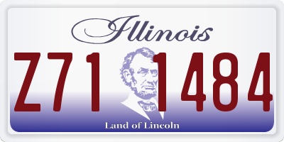 IL license plate Z711484