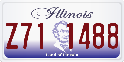 IL license plate Z711488
