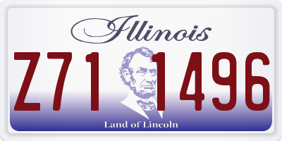 IL license plate Z711496
