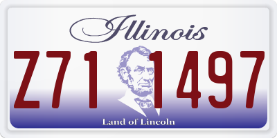 IL license plate Z711497