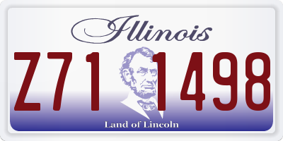 IL license plate Z711498