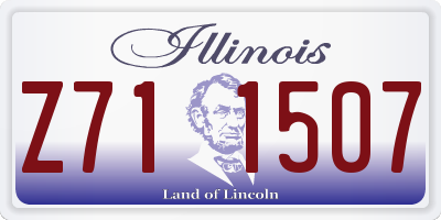 IL license plate Z711507