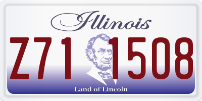 IL license plate Z711508