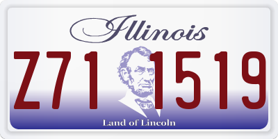 IL license plate Z711519