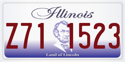 IL license plate Z711523