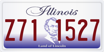 IL license plate Z711527