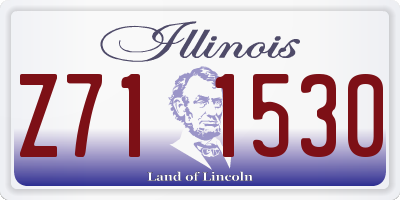 IL license plate Z711530