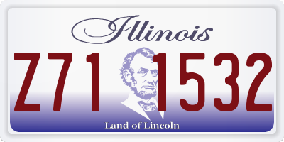 IL license plate Z711532