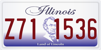 IL license plate Z711536