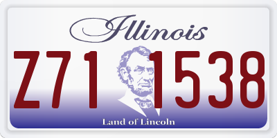 IL license plate Z711538