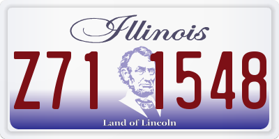 IL license plate Z711548