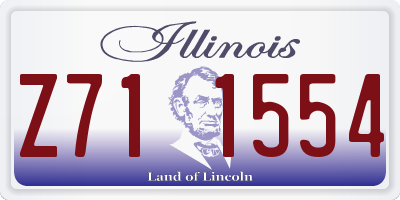 IL license plate Z711554