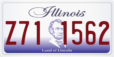 IL license plate Z711562
