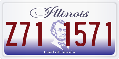 IL license plate Z711571