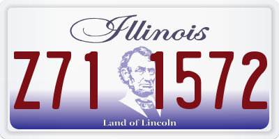 IL license plate Z711572