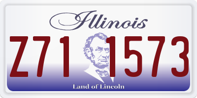 IL license plate Z711573