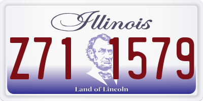 IL license plate Z711579