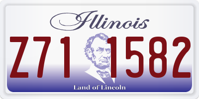 IL license plate Z711582