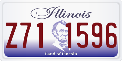 IL license plate Z711596