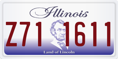 IL license plate Z711611
