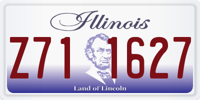 IL license plate Z711627