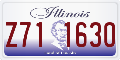 IL license plate Z711630