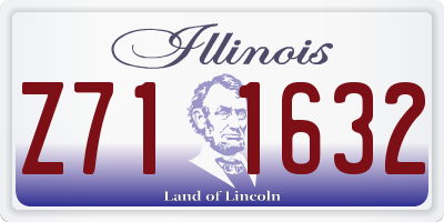IL license plate Z711632