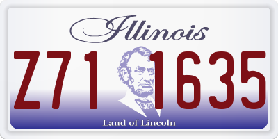 IL license plate Z711635